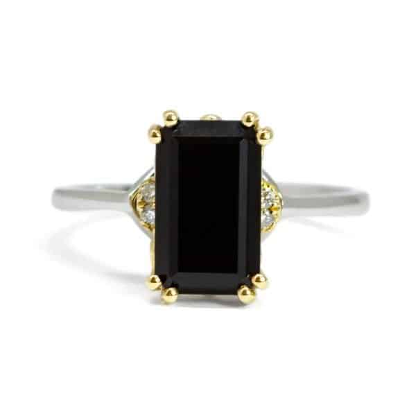 Emerald Cut Onyx Ring